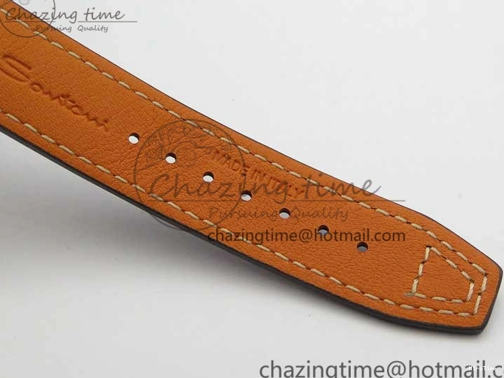 MIROTIME 0303 Original Pilot IW326803 SS MK 1:1 Best Edition Black Dial on Brown Leather Strap MIYOTA 7146